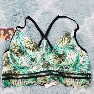 VS Palm Lace Racerback Lightly Lined Bralette S